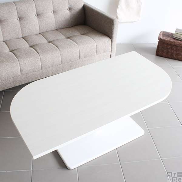 センターテーブル 幅120 ローテーブル 大きめ ホワイト カフェテーブル 一人暮らし コーヒーテーブル 可愛い 白 日本製 北欧 《 | arne | 04
