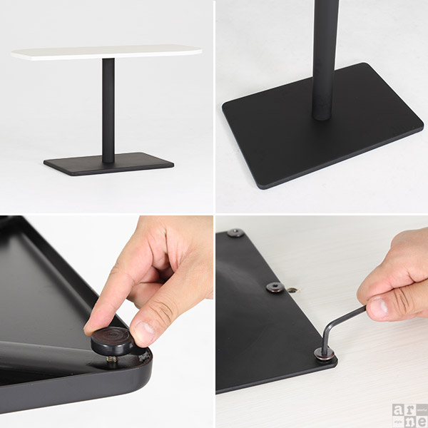 ダイニングテーブル 120cm 2人 木製 ホワイト ハイテーブル 北欧 カフェテーブル 変形 テーブル 白 一人暮らし □ | arne | 03