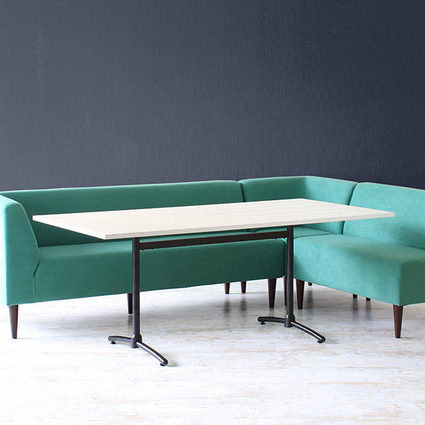 ダイニングテーブル ホワイト 6人掛け ワークデスク 180 木製 ダイニングソファ 会議室 テーブル 6人 大きめ 大きい 4人掛け □ | arne | 06