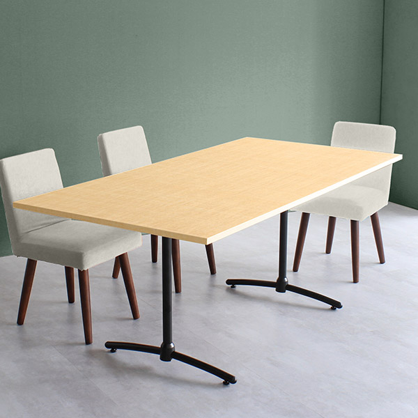 ダイニングテーブル ホワイト 6人掛け ワークデスク 180 木製 ダイニングソファ 会議室 テーブル 6人 大きめ 大きい 4人掛け □ | arne | 08