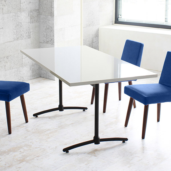 ダイニングテーブル 白 ワークデスク 180 4人掛け 6人掛け ホワイト 鏡面 4人 ダイニングソファ 会議室 テーブル 6人 大きめ □ | arne | 09