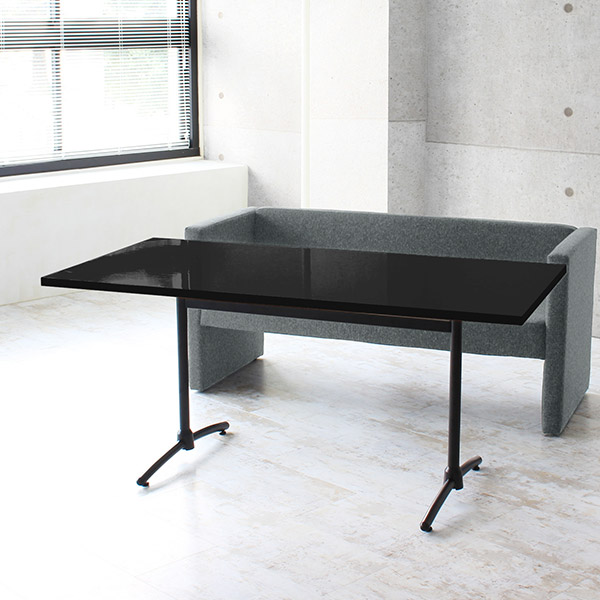 ダイニングテーブル ワークデスク 180 6人掛け 4人掛け ダイニング ダイニングソファ 会議室 テーブル 6人 黒 4人 □ | arne | 05