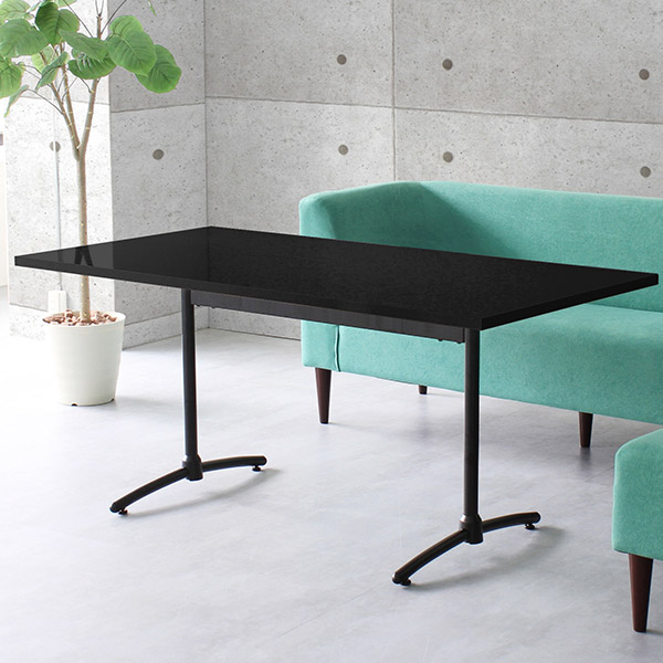 ダイニングテーブル ワークデスク 180 6人掛け 4人掛け ダイニング ダイニングソファ 会議室 テーブル 6人 黒 4人 □ | arne | 07