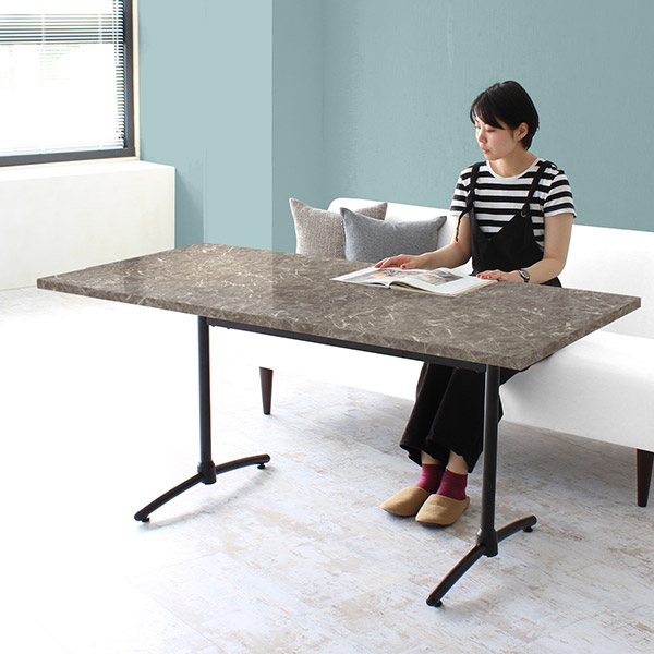 デスク 机 180cm パソコン PC シンプル ダイニングソファテーブル ダイニングテーブル 6人掛け おしゃれ ワークデスク 180 □ | arne | 08