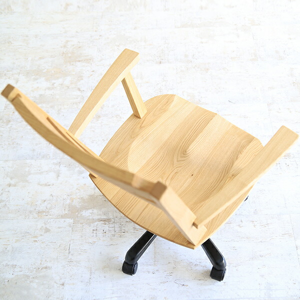 パソコンチェア デスクチェア パソコン椅子 ハイバック オフィスチェア ワークチェア 肘付き 回転 椅子 昇降式 木製 天然木 在庫処分 セール ● | arne | 05