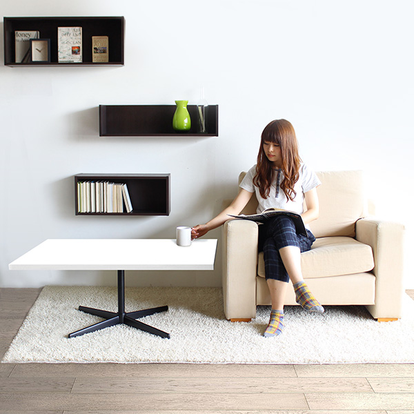 センターテーブル カフェテーブル ローテーブル 低め 低い ホワイト 高級感 鏡面仕上げ 応接テーブル 会議テーブル ソファテーブル 《 | arne | 04