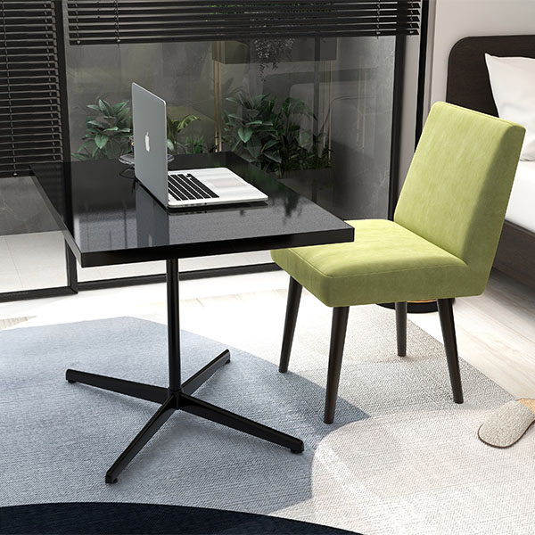 カフェテーブル ハイテーブル ソファテーブル 高め ブラック 黒 ソファーテーブル センターテーブル カフェ風 PCデスク 作業台 高級感 □ | arne | 08