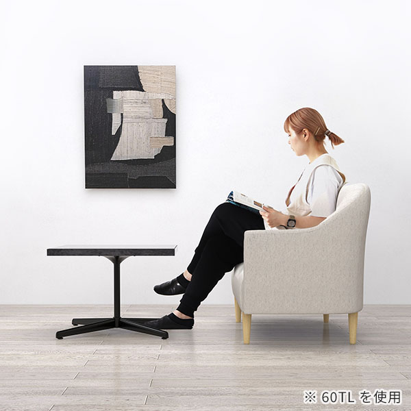 センターテーブル カフェテーブル ローテーブル 低め 低い ブラック 高級感 鏡面仕上げ 正方形 ベッドサイドテーブル ソファテーブル □ | arne | 05