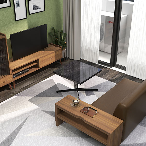 センターテーブル カフェテーブル ローテーブル 低め 低い ブラック 高級感 鏡面仕上げ 正方形 ベッドサイドテーブル ソファテーブル □ | arne | 07