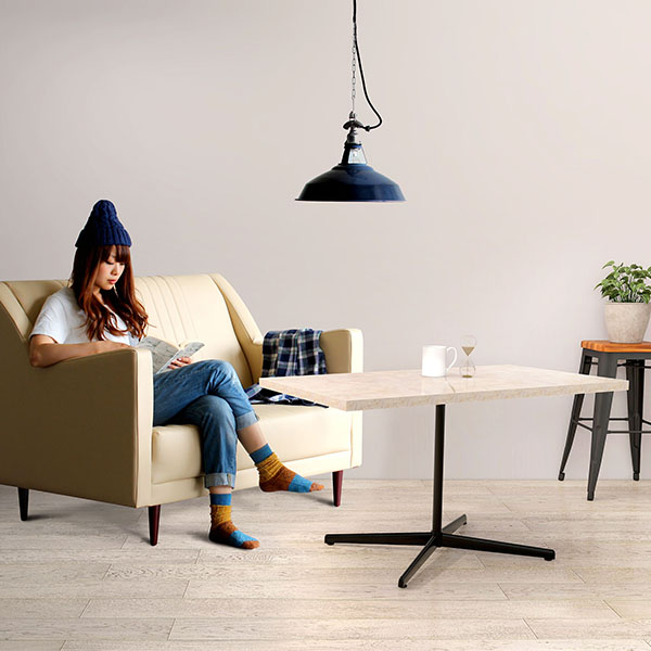 カフェテーブル ハイテーブル ソファテーブル 高め マーブル 会議テーブル ソファーテーブル センターテーブル 机 カフェ風 PCデスク 作業台 □ | arne | 04