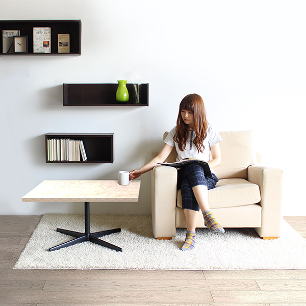 センターテーブル カフェテーブル ローテーブル 低め 低い マーブル 高級感 鏡面仕上げ ソファテーブル ソファーテーブル カフェ風 四角 《 | arne | 04