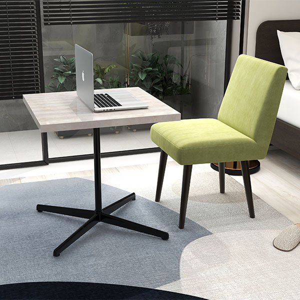 カフェテーブル ハイテーブル ソファテーブル 高め マーブル 正方形 おしゃれ センターテーブル カフェ風 PCデスク 作業台 四角 高級感 □ | arne | 08