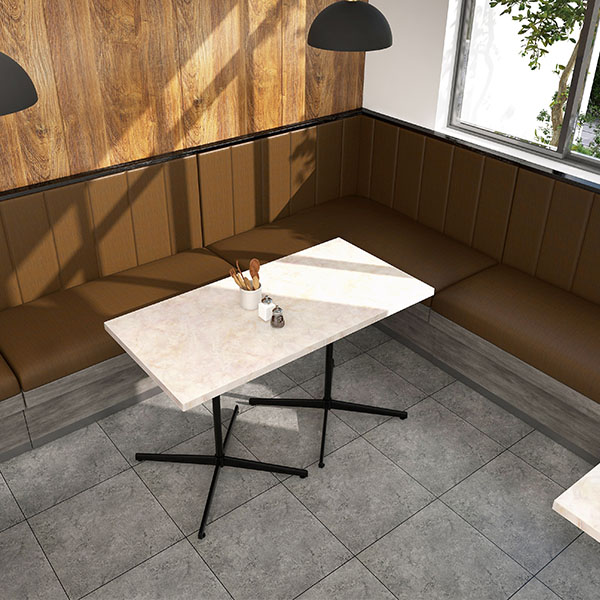 カフェテーブル ダイニングテーブル 食卓テーブル マーブル 正方形 ハイテーブル リビングテーブル PCデスク 作業台 カフェ風 四角 高級感 □ | arne | 07