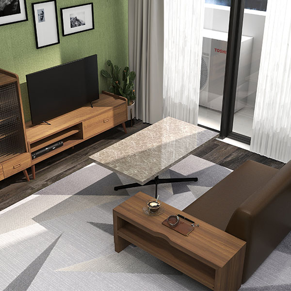 センターテーブル カフェテーブル ローテーブル 低め 低い グレー 高級感 鏡面仕上げ 会議テーブル ソファテーブル ソファーテーブル カフェ風 《 | arne | 07