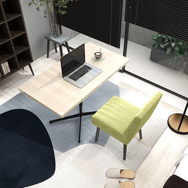 カフェテーブル ダイニングテーブル 食卓テーブル ホワイト 木目 ハイテーブル リビングテーブル PCデスク 作業台 カフェ風 四角 高級感 □ | arne | 08