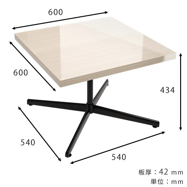サイドテーブル カフェテーブル ローテーブル ナイトテーブル 低い ホワイト 高級感 鏡面仕上げ 正方形 センターテーブル ソファテーブル □ | arne | 02