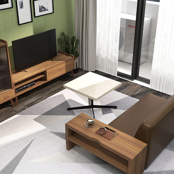 サイドテーブル カフェテーブル ローテーブル ナイトテーブル 低い ホワイト 高級感 鏡面仕上げ 正方形 センターテーブル ソファテーブル □ | arne | 07