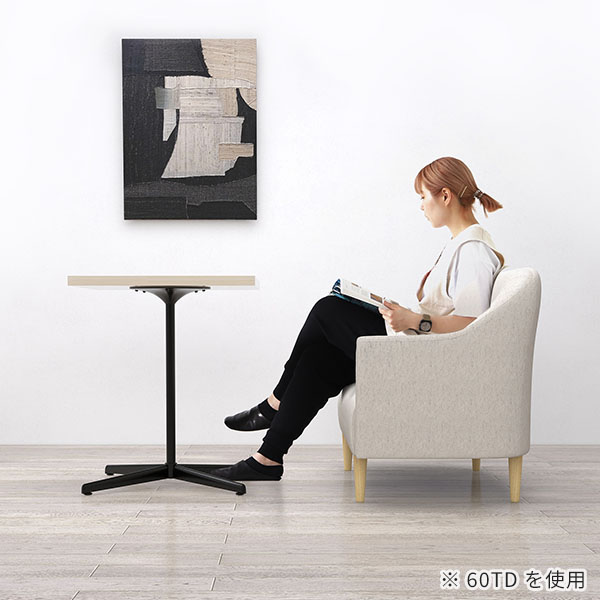 カフェテーブル ダイニングテーブル 食卓テーブル ホワイト 木目 ハイテーブル リビングテーブル PCデスク 作業台 カフェ風 四角 高級感 □ | arne | 05