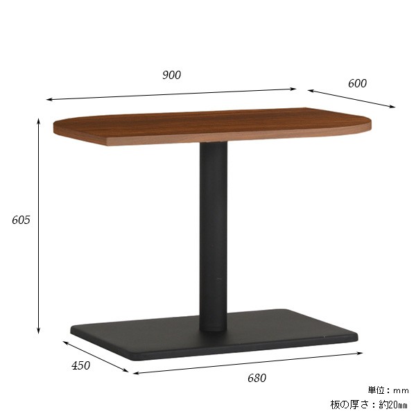 カフェテーブル 1本脚 高さ60cm ダイニングテーブル 低め ソファーテーブル デスク 北欧 食卓 幅90cm 一人用 ホワイト