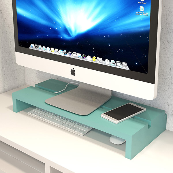 arne（アーネ） パソコン台 デスクトップ 机上 幅45 ディスプレイ台