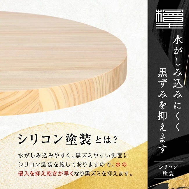 まな板 ひのき 丸型 檜王 日本製 小 直径27×2cm 木製 カッティング