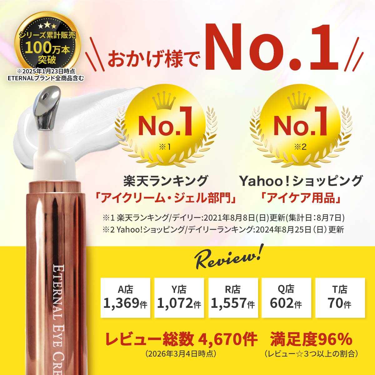 ETERNAL 【LINE友達で300円OFF】 アイクリーム 目元 目の下 クリーム