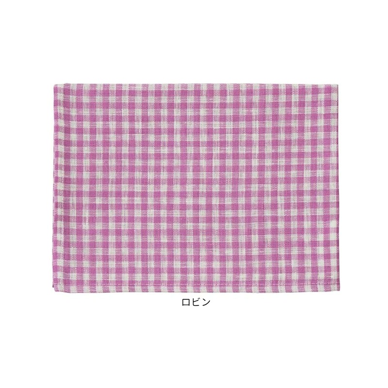 フランス　リネン トーション ピンク　キッチンクロス ナフキン　市松　4枚 fog linen work（フォグリネンワーク） キッチンクロス 02 ランチョン