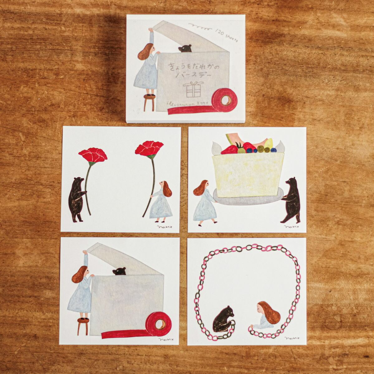 【バラ売り可】 ネクタイ さん ブロックメモ 2冊 バラ売り可】 ネクタイ さん ブロックメモ 2冊