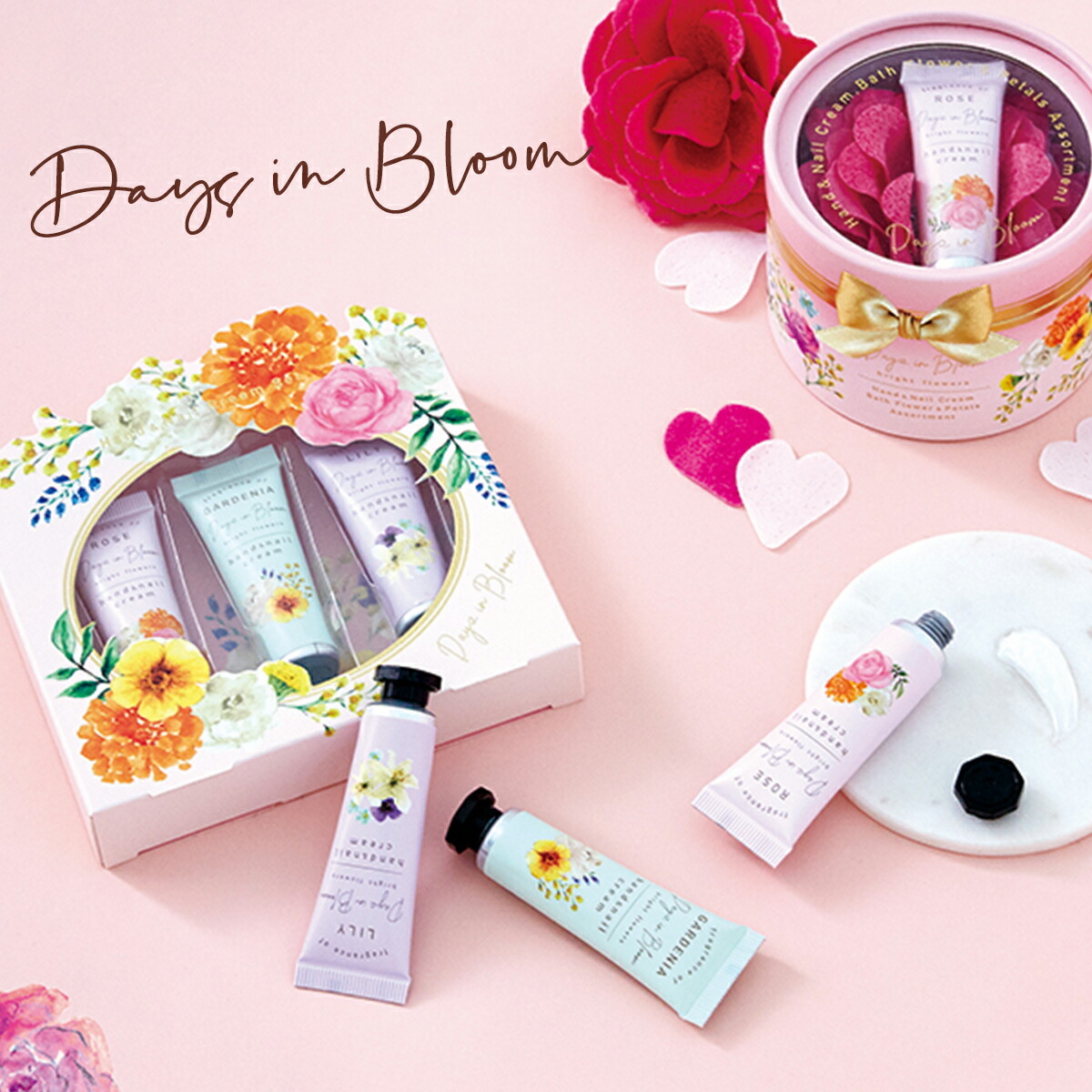 Days in Bloom プチギフト ローズ ハンドクリーム ネイル