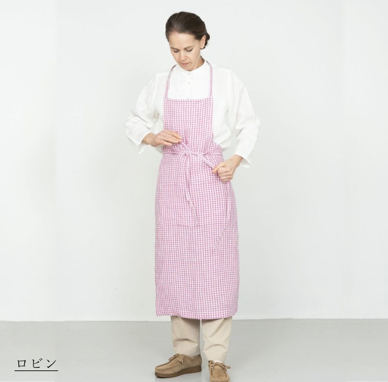 fog linen work 無料ラッピング リネンフルエプロン おしゃれ