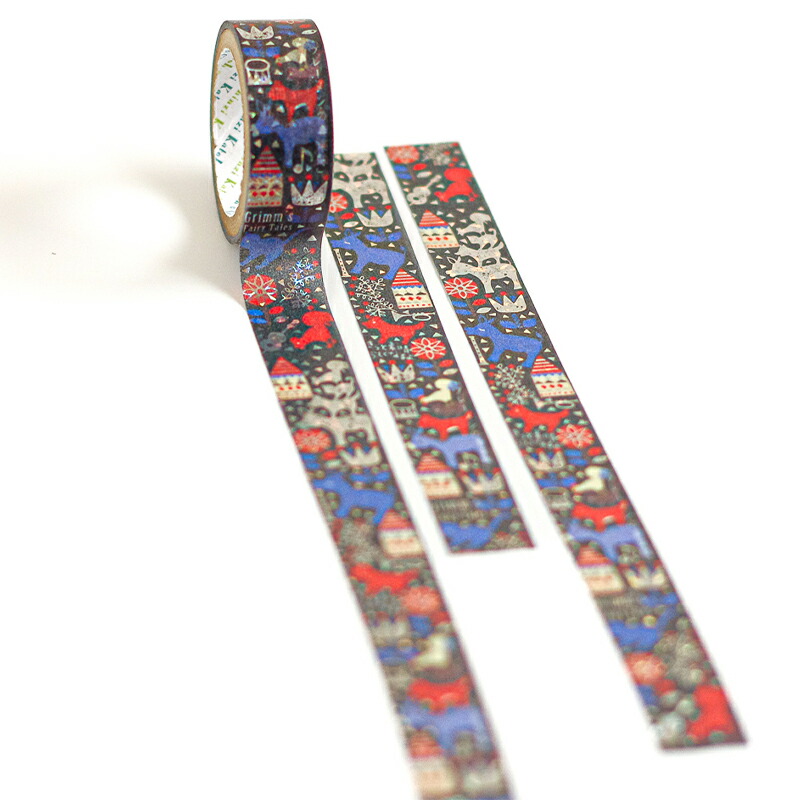 グリムきらぴかマスキングテープ ブレーメンの音楽隊 ラッピンググッズ
