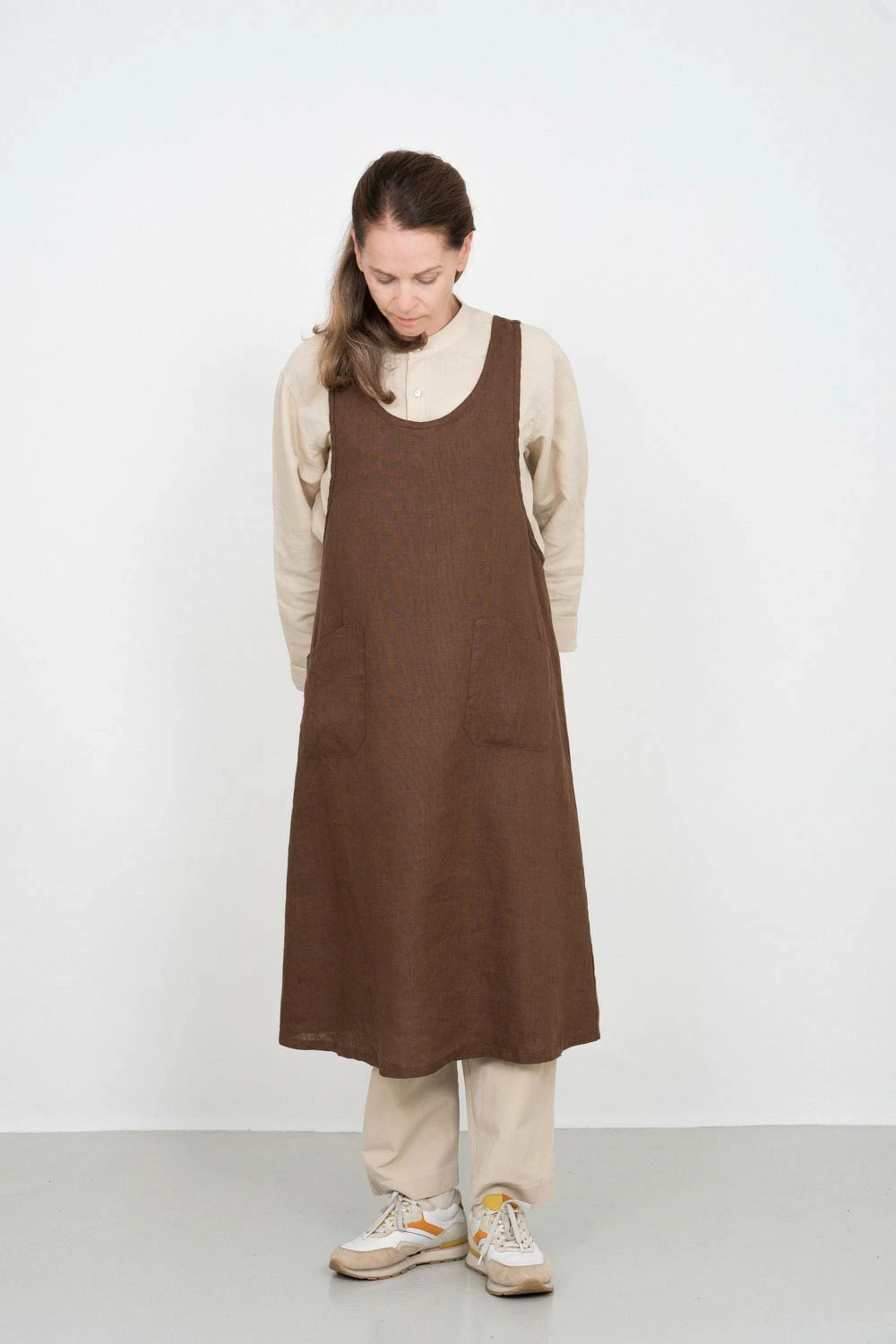 fog linen work（フォグリネンワーク） エプロン ワンピース ギフト