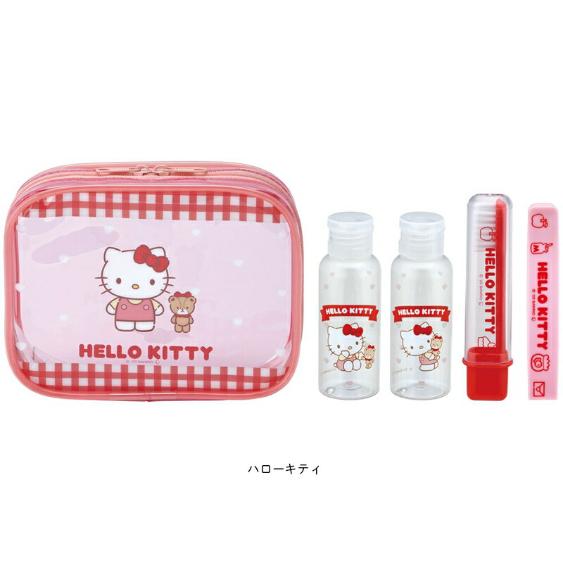 スケーター 1~7営業日出荷 トラベルセット 歯ブラシ クシ クリアボトル