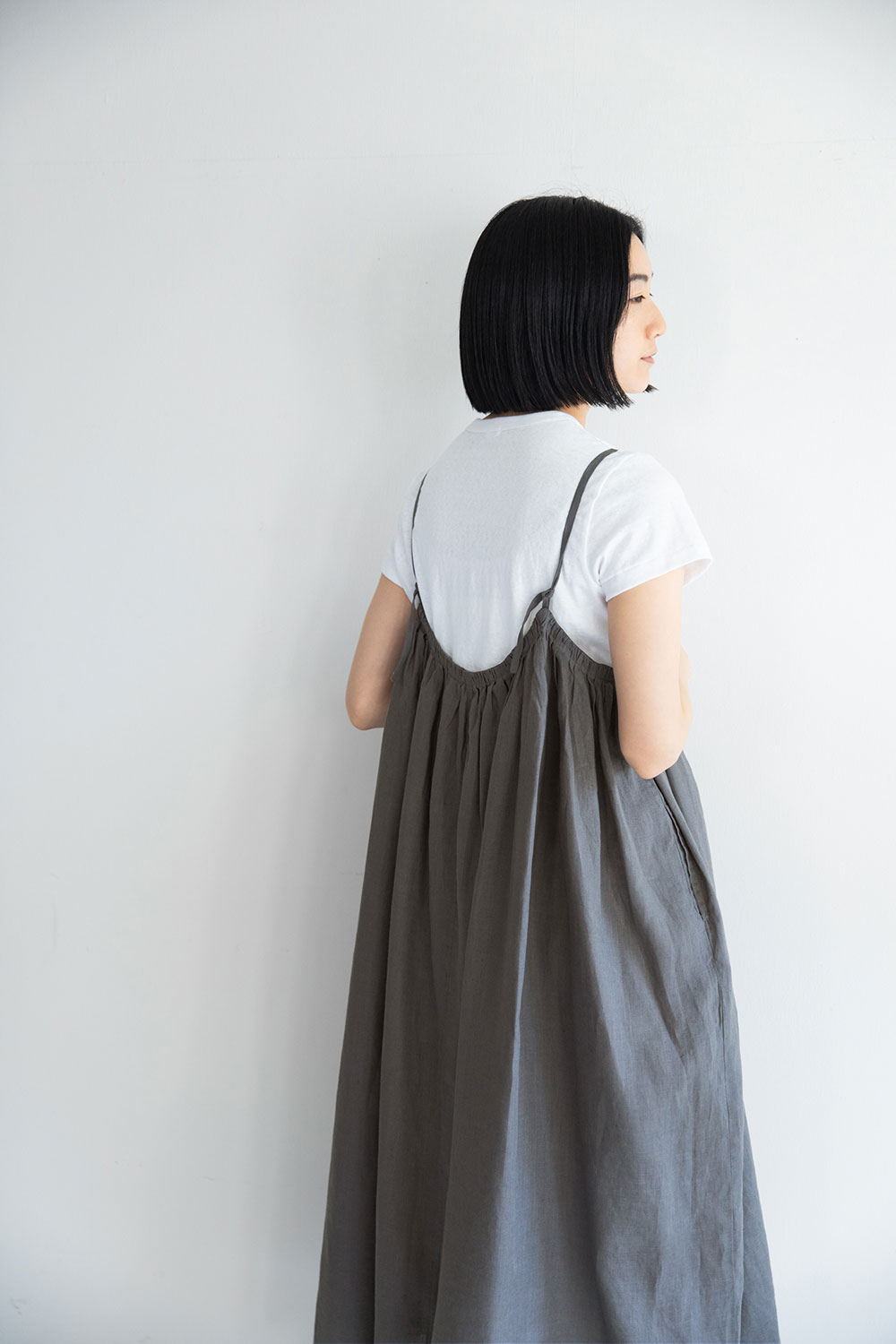 fog linen work サラ スリップドレス アシェ フォグ リネン ワーク  