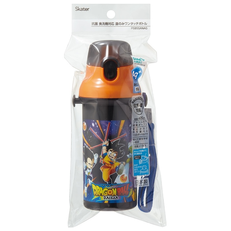 直飲み プラワンタッチボトル 480ml 食洗機対応 水筒 PSB5SANAG 日本製 抗菌 キャラクター スケーター キッズ 子供用水筒 小学生 入園 入学 園児 | スケーター | 13