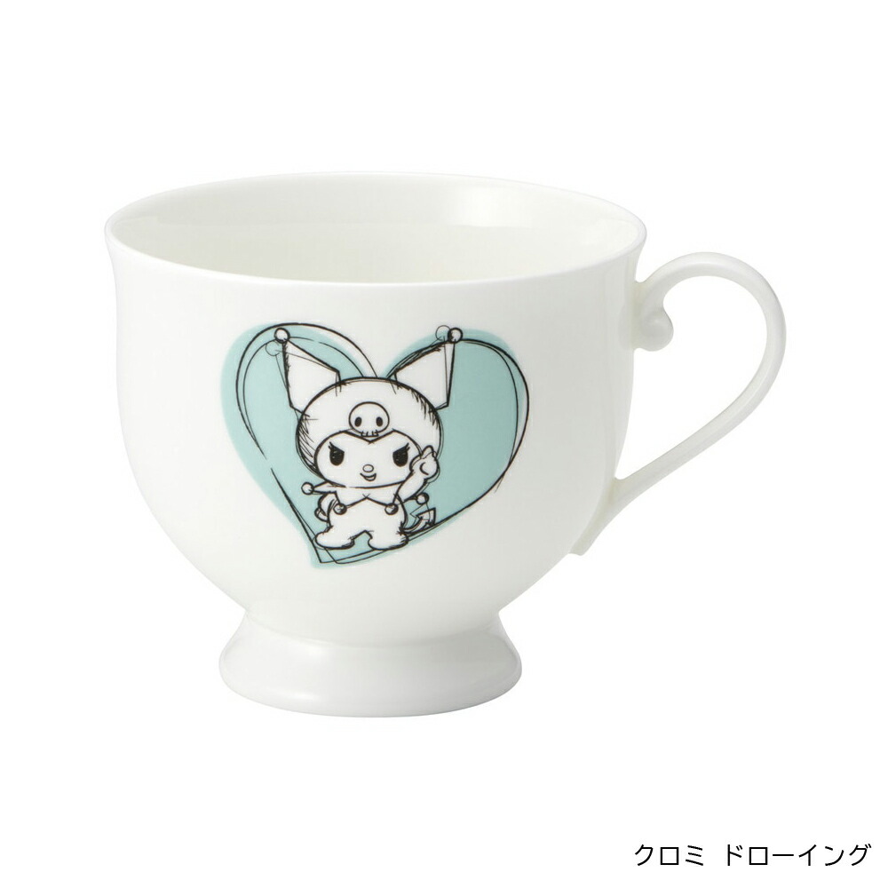 ナルミ ボーンチャイナ カップ＆ソーサー 食器 ティーカップ キャラクター ハローキティ クロミ ミッキー マイメロディ CBCS24 スケーター 送料無料 爆買の画像