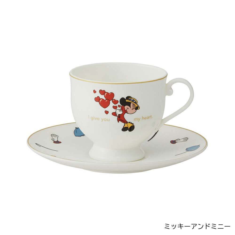ナルミ ボーンチャイナ カップ＆ソーサー 食器 ティーカップ キャラクター ハローキティ クロミ ミッキー マイメロディ CBCS24 スケーター 送料無料 爆買の画像