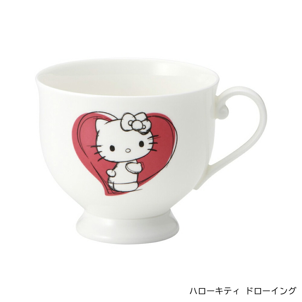 ナルミ ボーンチャイナ カップ＆ソーサー 食器 ティーカップ キャラクター ハローキティ クロミ ミッキー マイメロディ CBCS24 スケーター 送料無料 爆買の画像