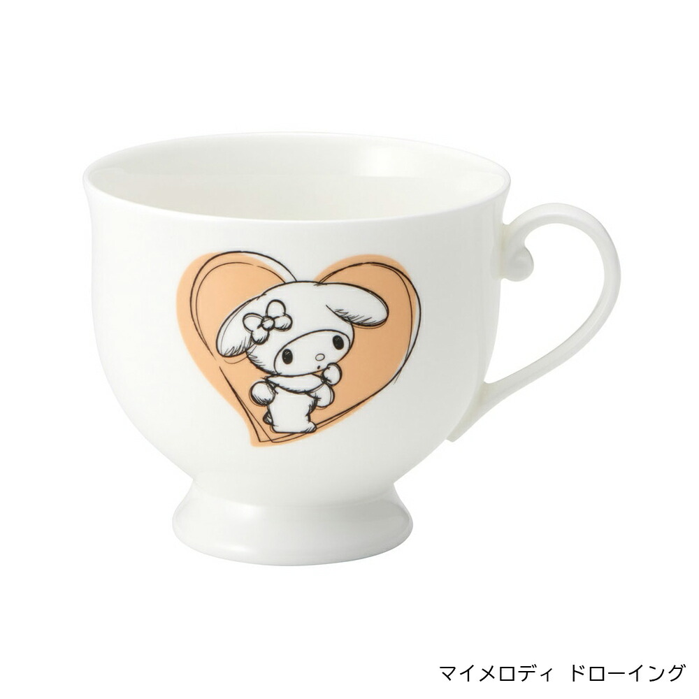 ナルミ ボーンチャイナ カップ＆ソーサー 食器 ティーカップ キャラクター ハローキティ クロミ ミッキー マイメロディ CBCS24 スケーター 送料無料 爆買の画像