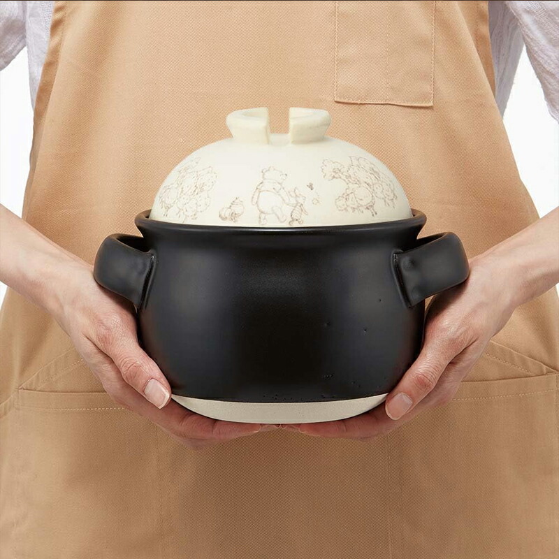 スケーター くまのプーさん 萬古焼 土鍋 1合 3合 日本製 CHDN1 CHDN3