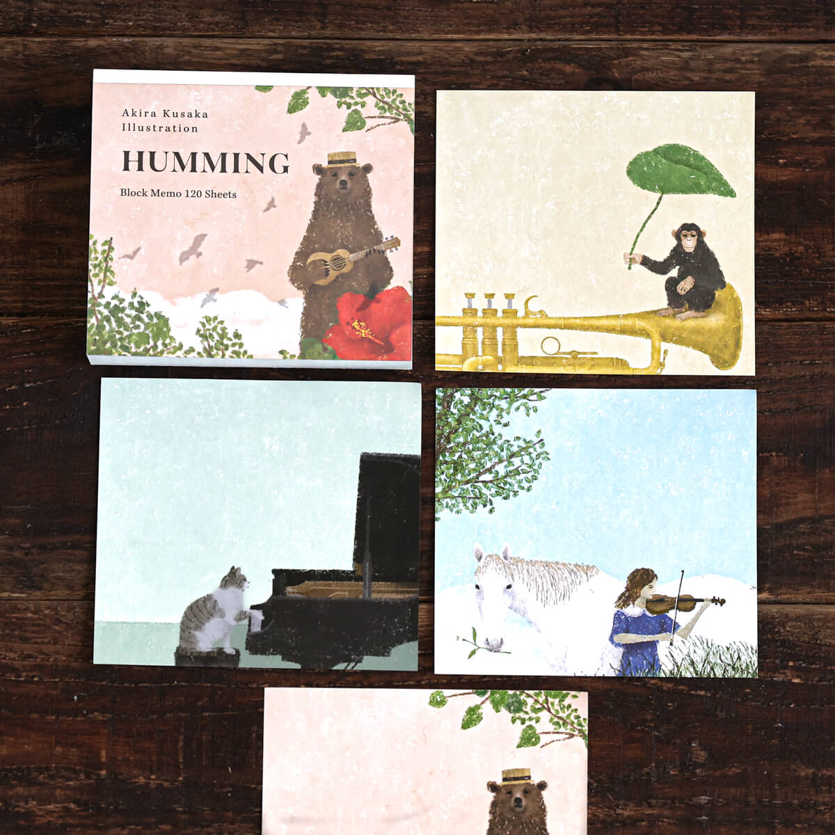1~7営業日出荷 日下明 ブロックメモ HUMMING メモ帳 cozyca products 