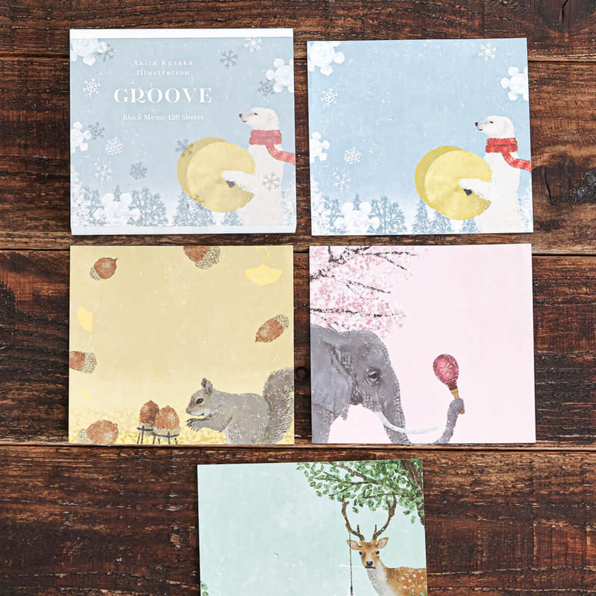 1~7営業日出荷 日下明 ブロックメモ GROOVE メモ帳 cozyca products 