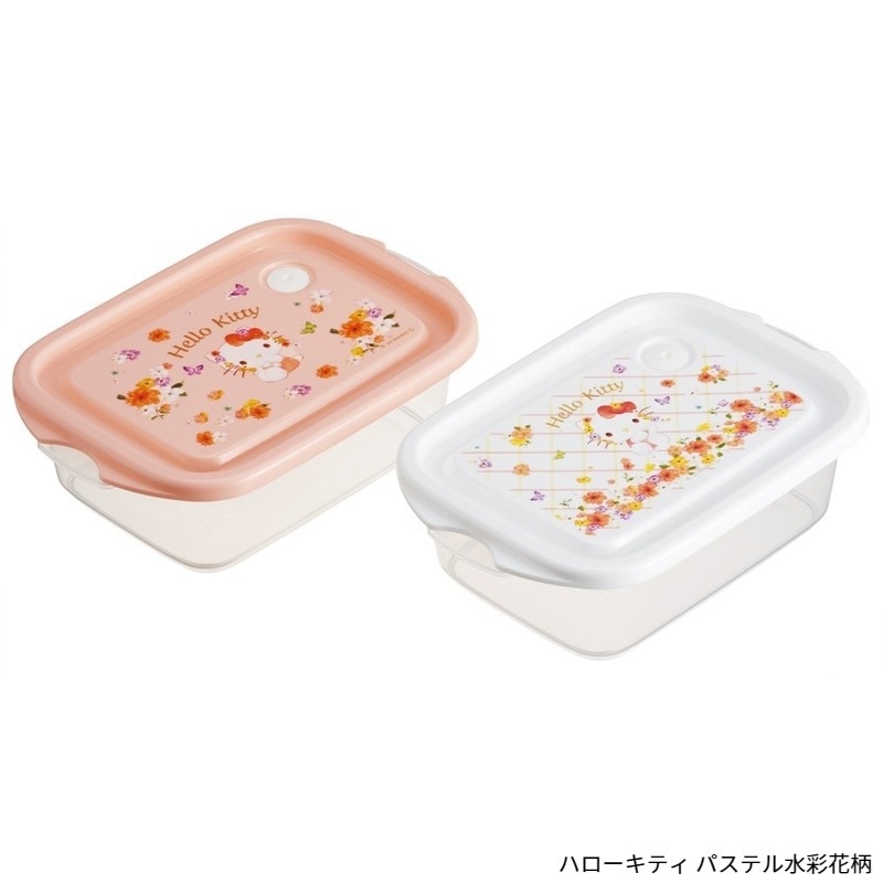 ハローキティ パステル水彩花柄