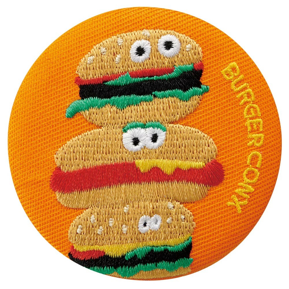 スケーター 1~7営業日出荷 缶バッジ ボックス8種セット 刺繍 バーガー