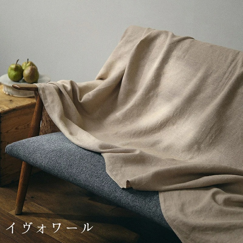 フォグリネンワーク リネン ブランケット イヴォワール　マルチカバー fog linen work（フォグリネンワーク） リネン ブランケット