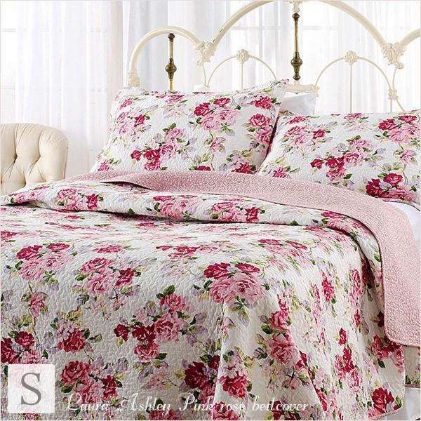 ローラアシュレイ ベッドカバー シングル Laura Ashley ベッドカバー2点セット 掛け布団カバー マルチカバー キルト｜aromaroom｜07