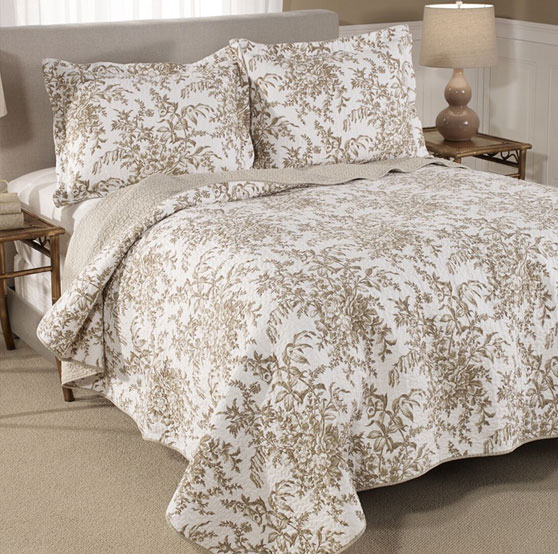 Brompton Reversible Quilt Set - Laura Ashley