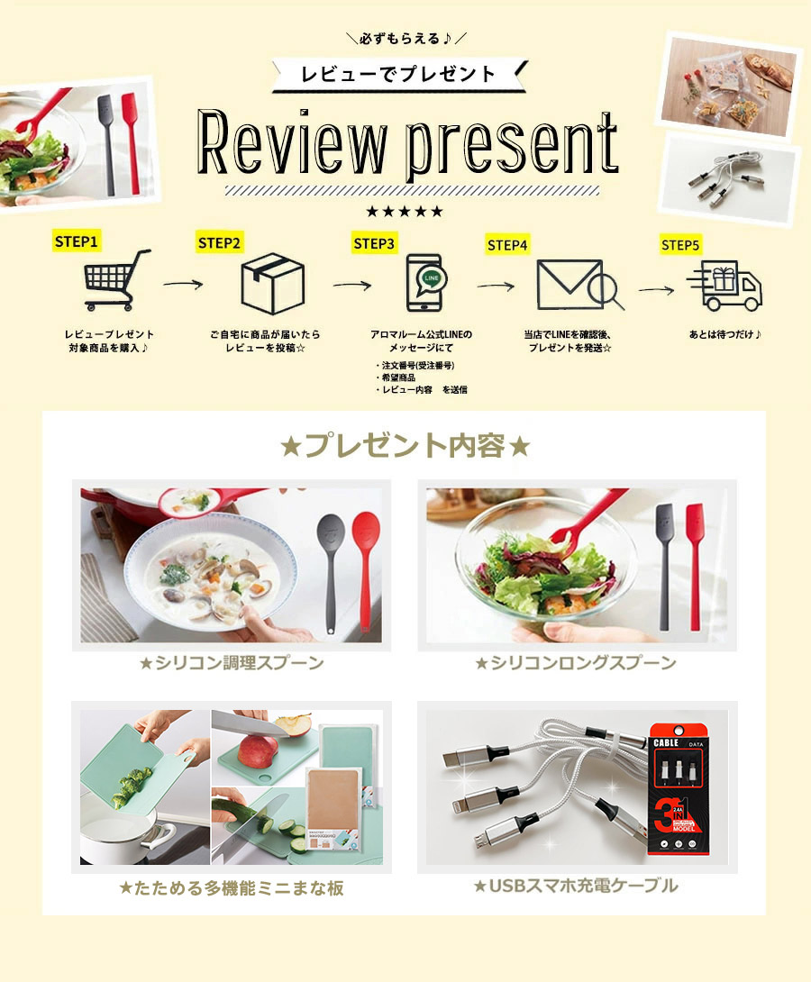 レビュープレゼント