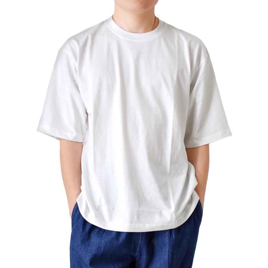 Tシャツ メンズ ストレッチコットン 五分袖 クルーネック 丸首 5分袖 通販Y ワイドシルエット 送料無料 トップス
