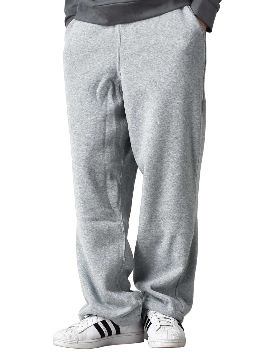 ARONA スウェットパンツ メンズ ストレッチ 裏起毛 ワイドシルエット